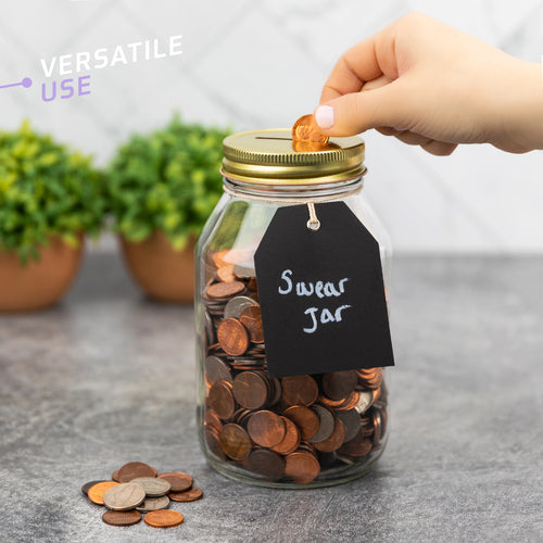 32 oz tip jar at register counter