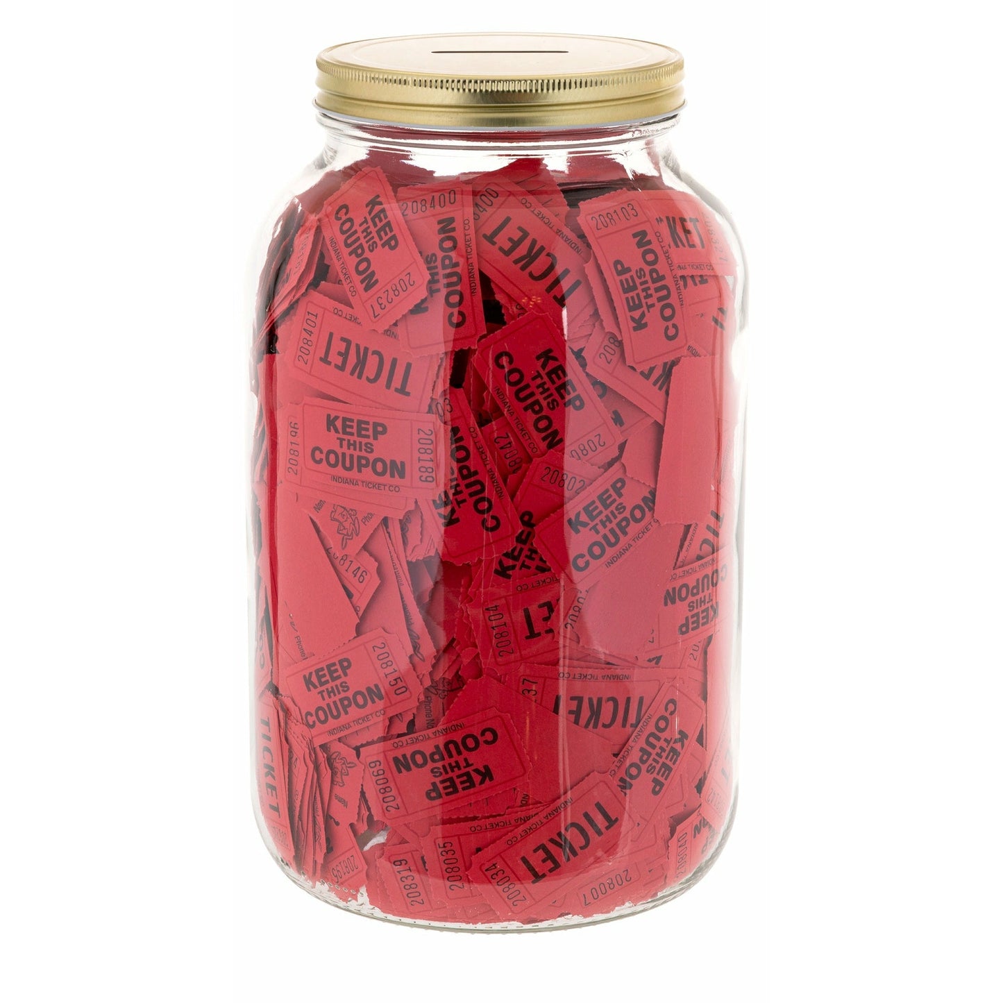 Kitchentoolz half gallon glass coin jar, view 6