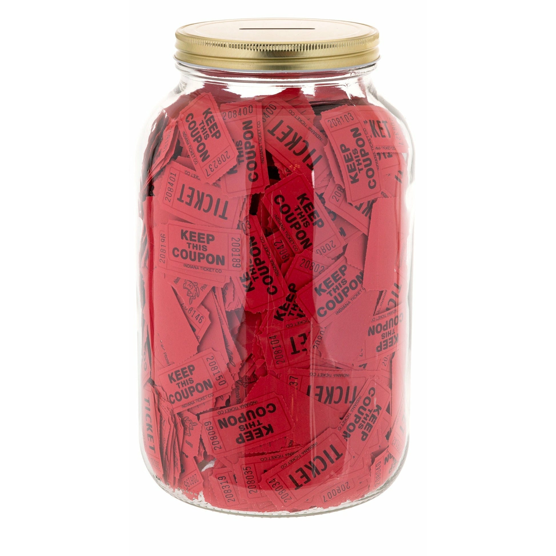 Kitchentoolz half gallon glass coin jar, view 6