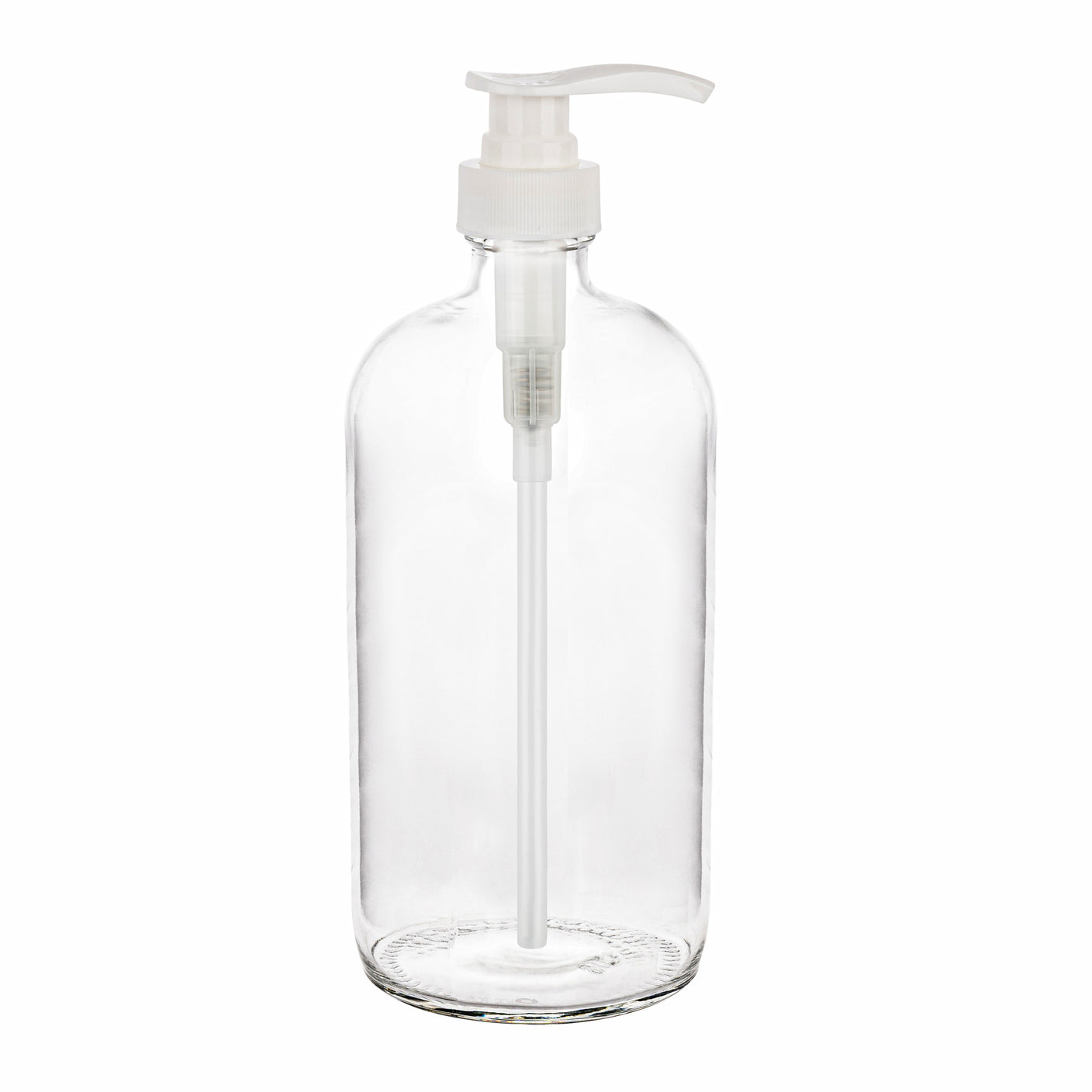 Clear glass dispenser bottles, view 9